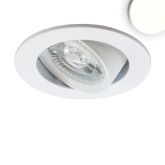 LED Recessed luminaire Slim68 MiniAMP white, round, 8W, 24V DC, neutral white, dimmable