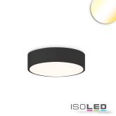 LED Deckenleuchte UGR<19 2H, schwarz, 20W|30W, IP44, DN400, ColorSwitch 2700|3000|4000K, dimmbar