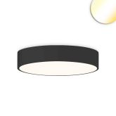 LED Ceiling light UGR<19 2H, black, 40W|50W, IP44, DN600, ColorSwitch 2700|3000|4000K, dimmable