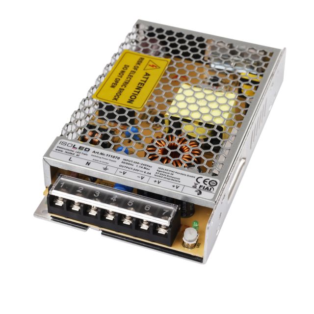 Trasformatore LED 24V/DC, 0-150W, griglia