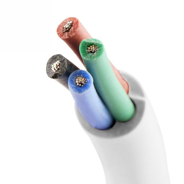 Cable RGB 4-pole 0,50mm² SIHF silicone jacket AWG20, sold by the meter