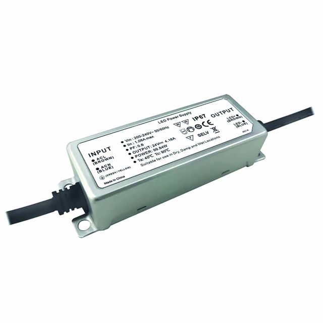 LED Transformer 24V/DC, 0-100W, IP66, Powersync