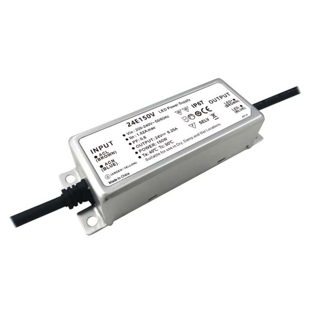 LED Transformer 24V/DC, 0-150W, IP66, PowerSync