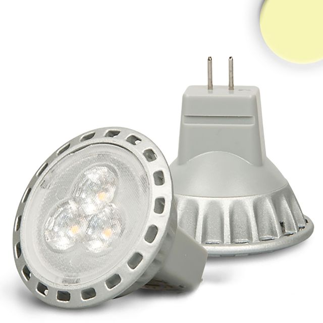 Ampoule LED MR11 2,5W, 30°, blanc chaud