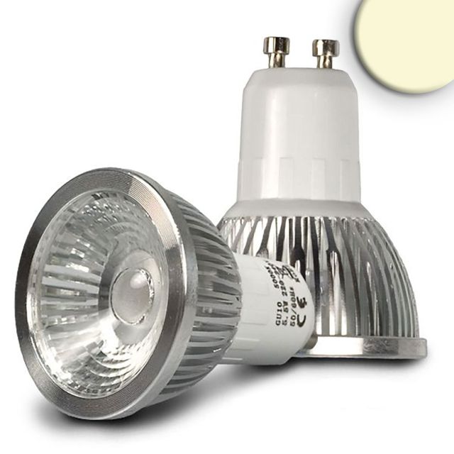 Faretto LED GU10 5,5W COB, 70°, bianco caldo, dimmerabile