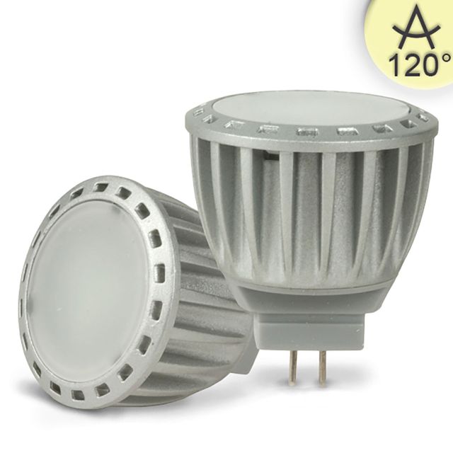 MR11 LED 4W diffuso, 120°, bianco caldo, dimmerabile