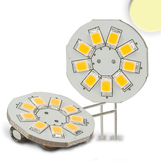 Lampadina LED G4 9SMD, 1,5W, luce bianca calda, perno laterale