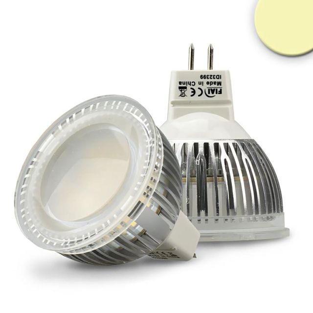 Ampoule LED MR16  6W verre diffus, 120°, blanc chaud