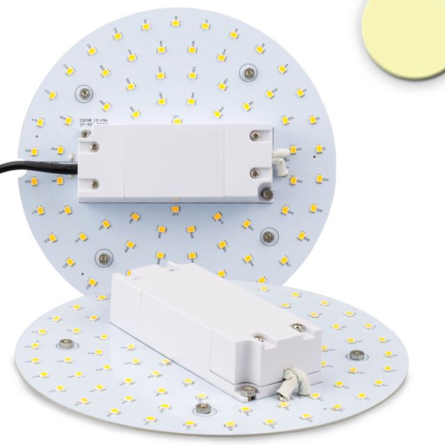 LED retrofit circuit board 160mm, 12W, with magnet, warm white