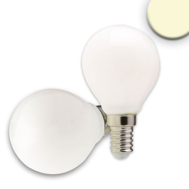 E14 LED Illu, 4W, milky, warm white, dimmable