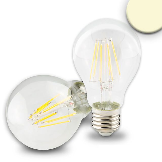 Ampoule LED E27, 5W, transparent, blanc chaud, dimmable