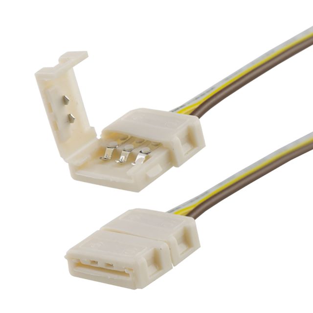 Connettore per cavo a clip (max. 5A) C1-310 per strip LED IP20 a 3 poli, larghezza 10mm, pitch >12mm