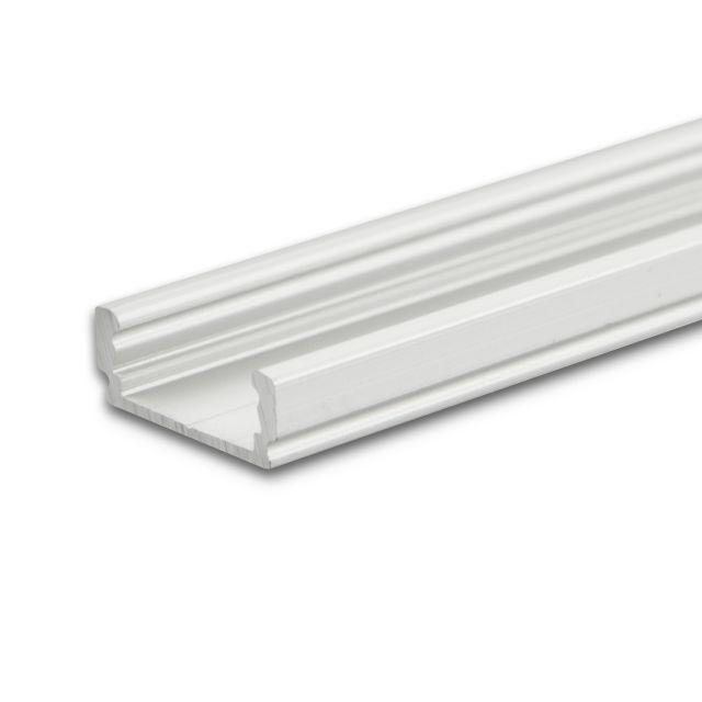 Profilé en applique LED SURF12 FLAT aluminium anodisé, 200cm
