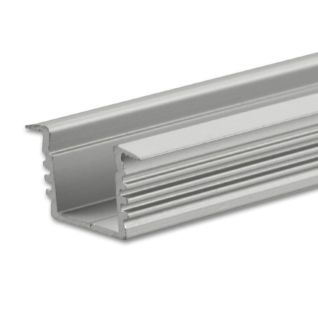 Profilé encastré LED DIVE12 aluminium anodisé, 200cm