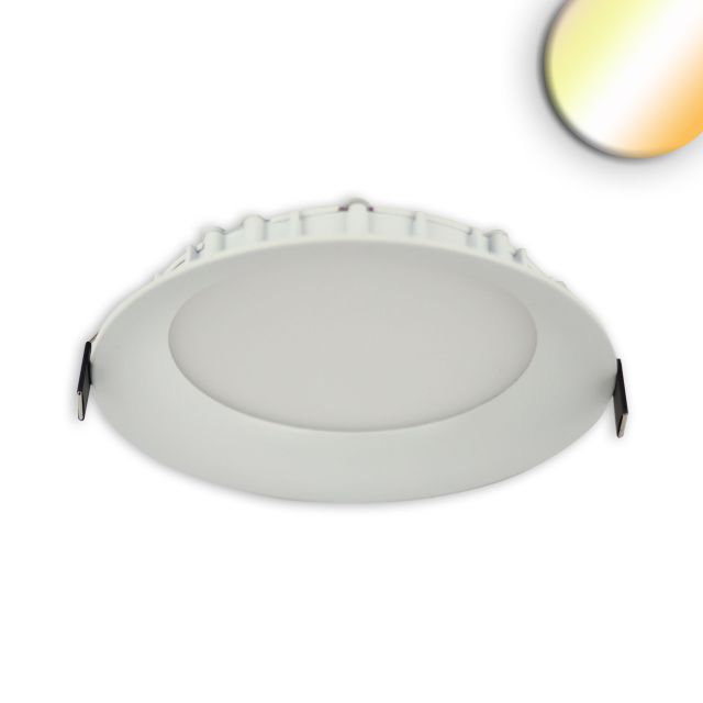 LED Downlight, 15W, ultraflach, ColorSwitch 2600|3100|4000K, dimmbar
