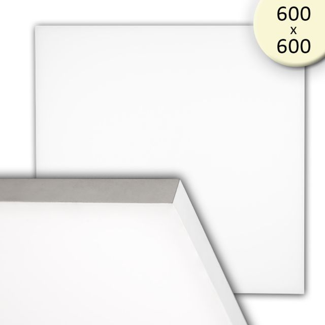 LED Panel frameless, 600 diffuse, 50W, warm white, dimmable
