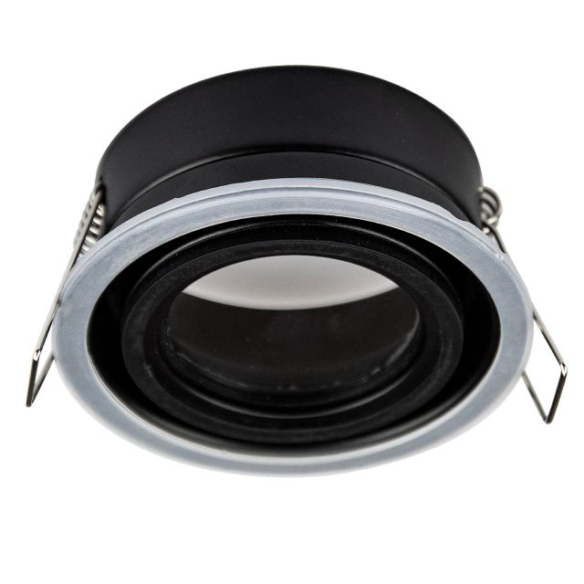 Cadre d'encastrem. Sys-68 p. spots GU10/MR16, IP65, avec douille GU10 et lentille verre, excl. cover