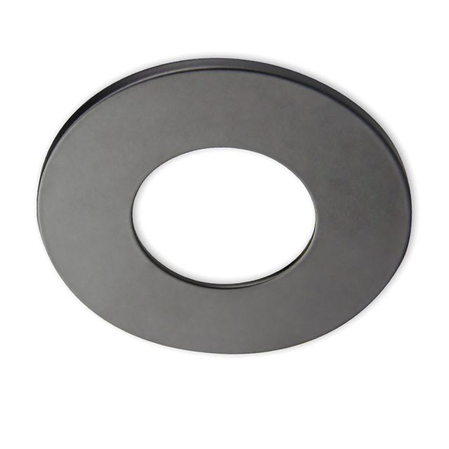 Collerette aluminium rond noir mat pour Sys-68