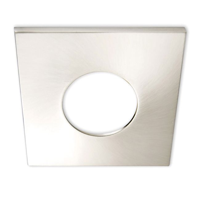 Collerette aluminium carré nickel brossé pour Sys-68