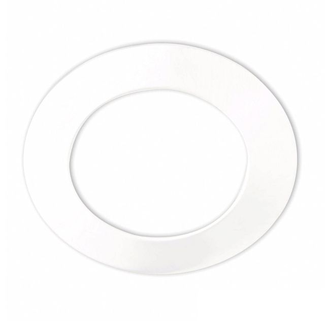 Collerette aluminium rond blanc pour Sys-90