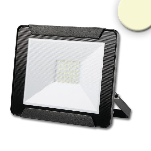 Projecteur LED 30 W, blanc chaud, noir, IP65