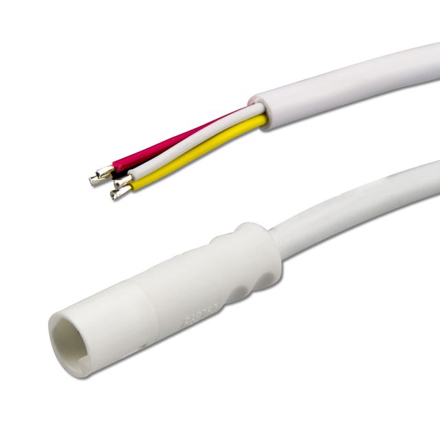 Mini-Plug RGB Anschlussfassung female, 1m, 4-polig, IP54, weiß, max. 48V/6A