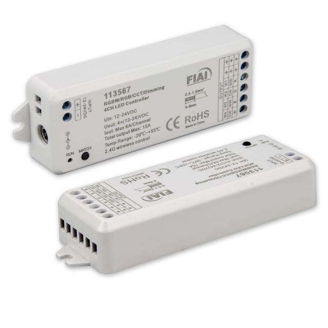 Sys-Pro radio Mesh PWM dimmer, 1-4 channel, 12-24V DC 4x3A
