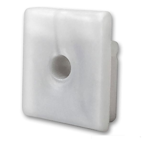 Embout de finition EC 57 silicone pour profilé SURF16, 1 pièce, avec passage de câble