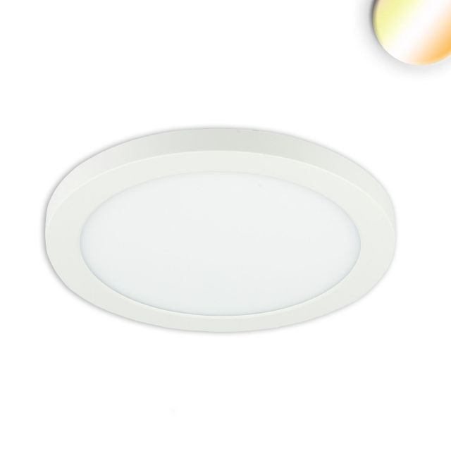 Luminaire LED monté en apparent/encastré Slim Flex, 12W, blanc, ColorSwitch 3000|3500|4000K