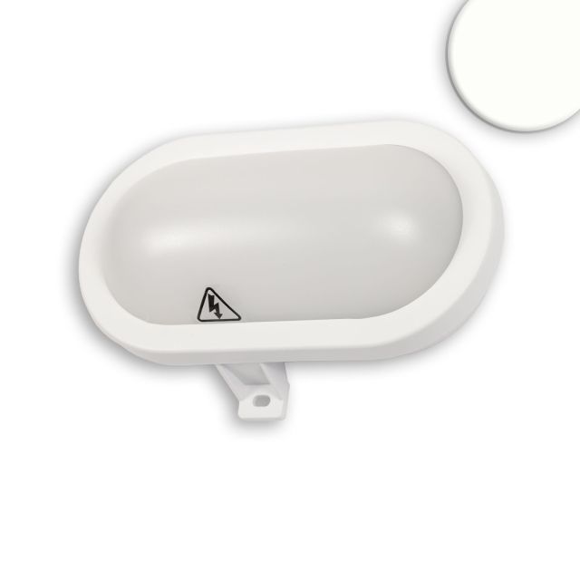 Lampada LED per seminterrato con sensore di movimento HF 10W, IP54, bianco, bianco neutro