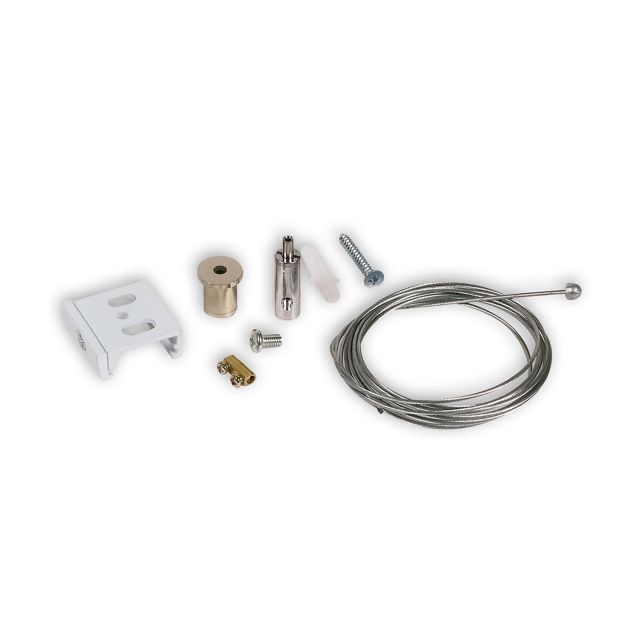 Câbles de suspension S1 triphasé avec borne à glissement, 10-200cm blanc