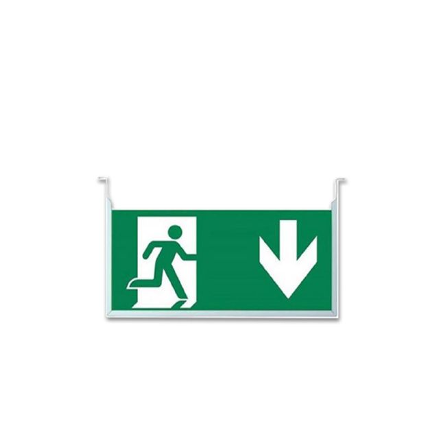 Vertikales Schild für LED Notlicht/Fluchtwegleuchte UNI4