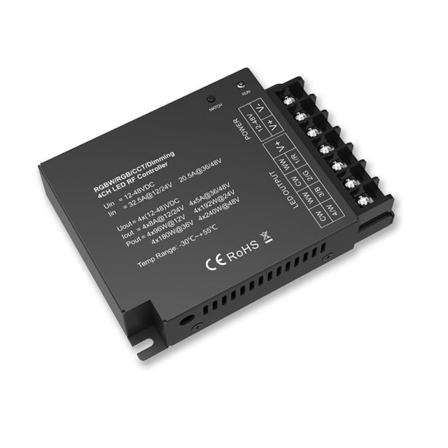 Sys-Pro Wireless Mesh PWM Controller, 1-4 canali, 12-24V DC 4x8A, 36-48V DC 4x5A