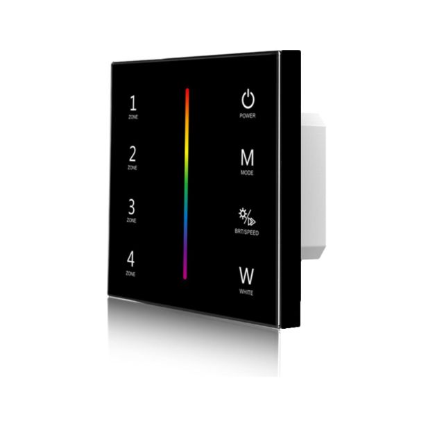 Sys-Pro Touch Control RGB-W 4 zone  - Uscita DMX, nero, 230V