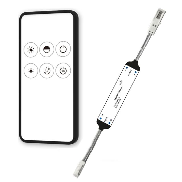 Sys-Pro MiniAMP radio PWM dimmer, incl. remote control, 12–24V DC, 3A