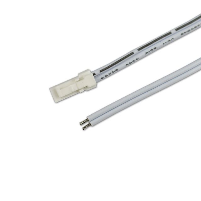 MiniAMP connecteur mâle, 100cm, 2-pole, blanc, max. 3A
