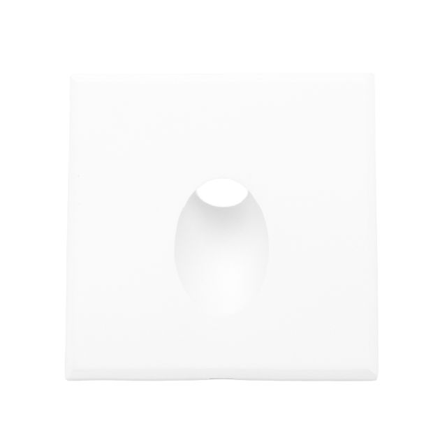 Collerette aluminium carré 1 blanc pour Sys-Wall68
