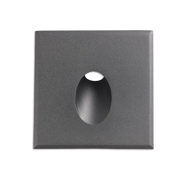 Collerette aluminium carré 1 noir pour Sys-Wall68