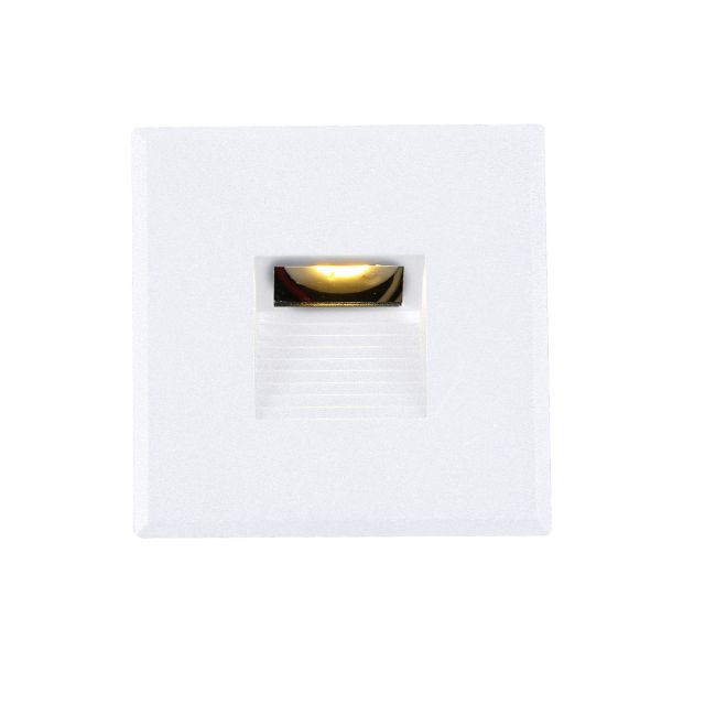 Collerette aluminium carré 3 blanc pour Sys-Wall68