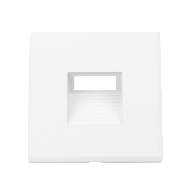 Collerette aluminium carré 3 blanc pour Sys-Wall68