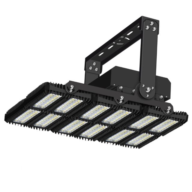 Projecteurs led terrains de sport 1350W, 130x25°, 12 modules (points lumineux), dim 1-10V, 4000K