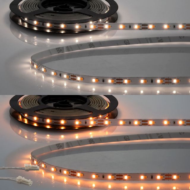 LED IRC919/940 MiniAMP CCT ruban, 12V DC, 8W, IP20, 500cm, 2 pôles, câble avec fiche, 126 LED/m