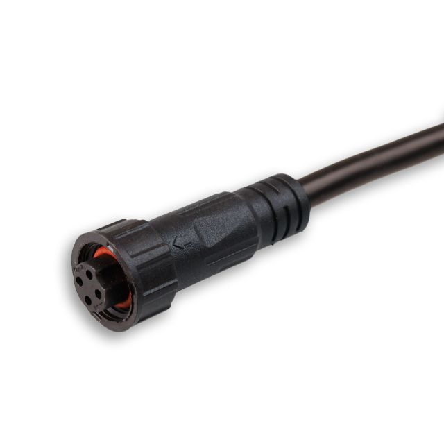Connection cable 30cm with female socket IP67, 4-pole 0,5mm² V2.0