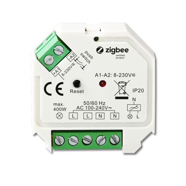 ZigBee 3.0/Push Universal Triac Dimmer 230V, 200VA