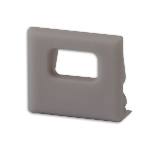 Embout de finition EC82 pour profilé SURF10 avec presse-étoupe, 1 pièce