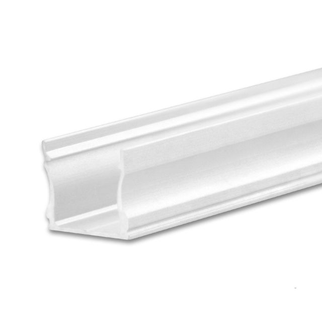 Profilé en applique LED PURE12 S aluminium blanc RAL9010, 200cm