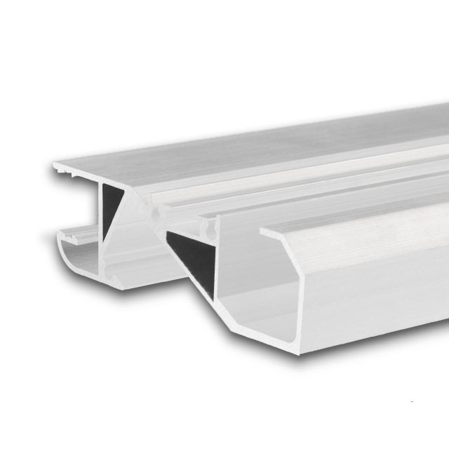 Profilo battiscopa LED HIDE BOTTOM bianco RAL 9003