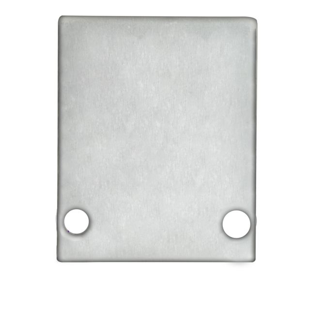 Tappo terminale EC89 in alluminio anodizzato per profilo HIDE SINGLE incl. viti