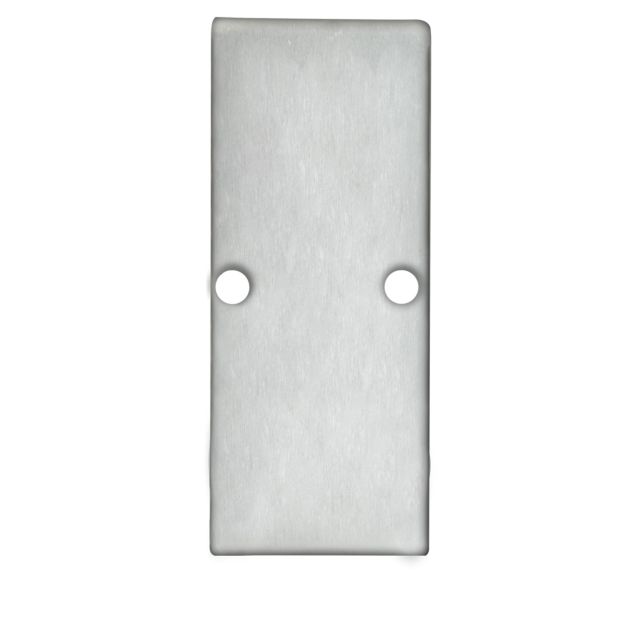 Tappo terminale EC90 alluminio anodizzato per profilo HIDE DOUBLE incl. viti