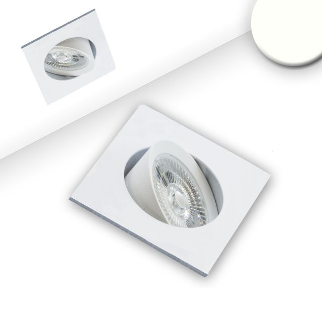 LED Einbauleuchte Slim68 weiß, eckig, 9W, neutralweiß, dimmbar